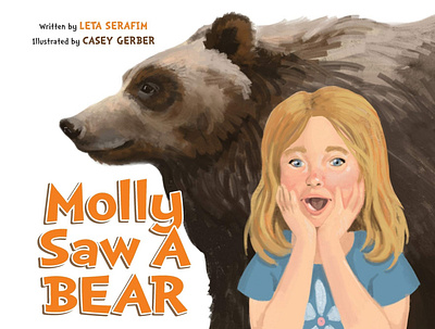 Molly Saw A Bear - Children's Book Illustration amazon books book design book designer books bookshop design illustration kids art kids books kids books artist kids literature