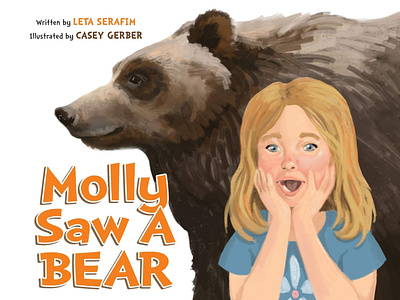 Molly Saw A Bear - Children's Book Illustration