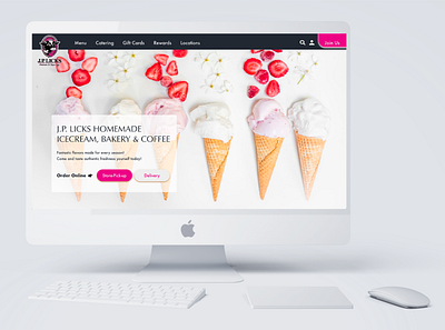 J.P. Licks Desktop Redesign branding design typography ui ux web website