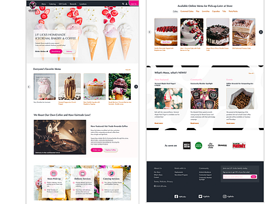 J.P. Licks Homepage Desktop Redesign branding design typography ui ux web website