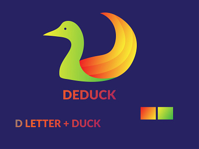 D letter + Duck
