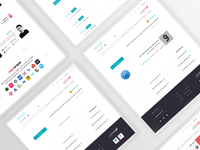 fontiran redesign project clean design flat graphic design logo simple ui user interface ux