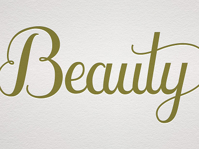 Beauty Type beauty script typography