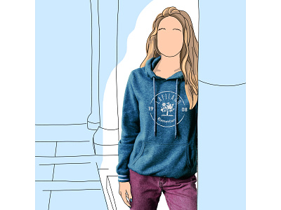 Hoodie design: CAPILANO Elementary apparel design graphic design hoodie illustration logo
