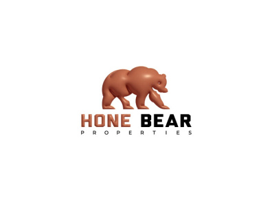Hone Bear logo 3d logo animation bear branding design hone hone bear logo icon illustration logo logodesign minimalist logo motion graphics ui vector