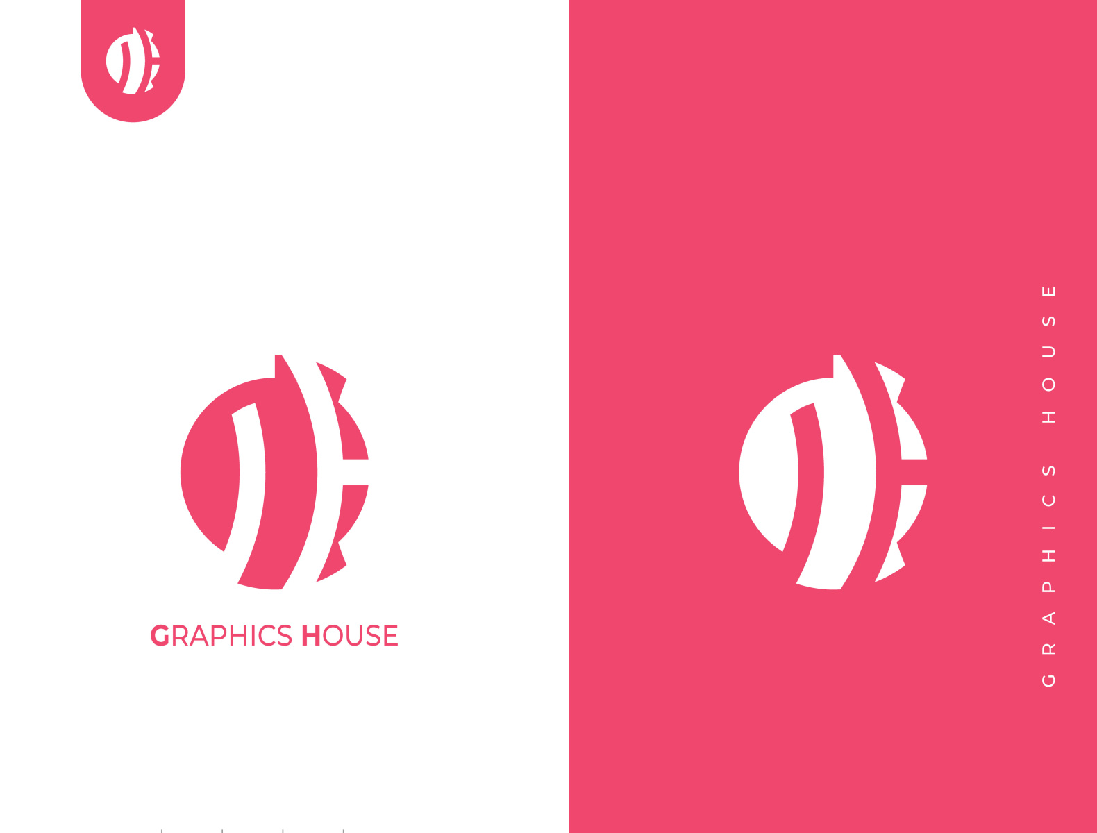 Graphics House logo (GH) by Easel Graphics (ইজেল গ্রাফিক্স) on Dribbble