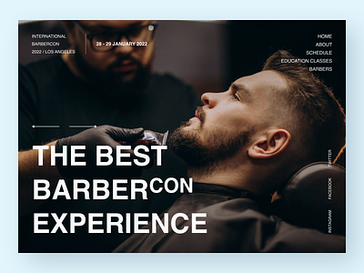 BarberCon app barbercon barbers clean concept design design entertainment event event app figma interface meetup minimal schedule ui ui design ux web web design