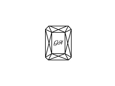 GH Logo brand design brand identity branding diamond logo logodesign mark marketing minimal minimalist minimalist design stone logo symbol typography