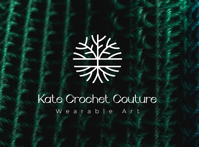Kate Crochet Couture brand design brand identity branding design fashion logo illustration logo logodesign minimal minimalist minimalist design wearable art