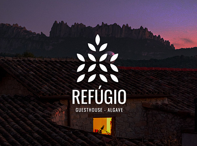 Refugio - Guest House Logo brand design brand identity branding design guesthouse logo house logo housing logo illustration logo logodesign minimal minimalist minimalist design