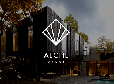 Alche Group - Real Estate Logo architecture logo brand design brand identity branding design house logo housing logo illustration logo logodesign minimal minimalist minimalist design real estate logo