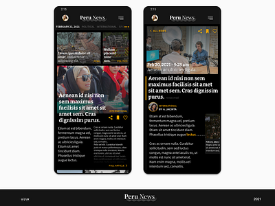 Peru News latam news ui ui design ux ux design