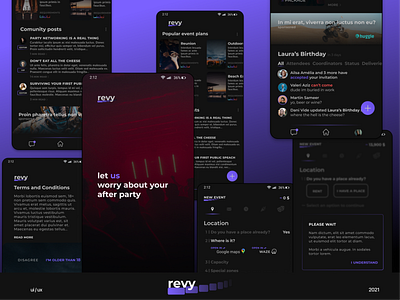 revy - an event planner app