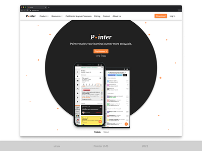 Pointer LMS - Landing Page