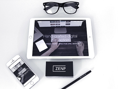 We are ready ! agency branding card design digital hipster mobile modern tablet ui ux zenp