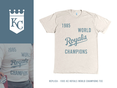 Kansas City Royals Vintage World Series 1985 Graphic