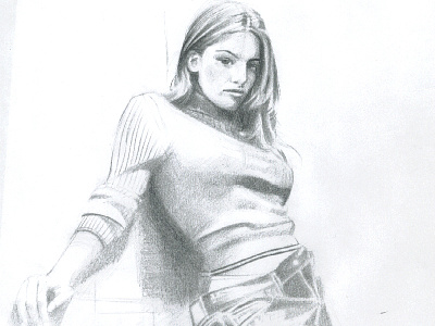 Provocadora art bw drawing illustration pencil woman