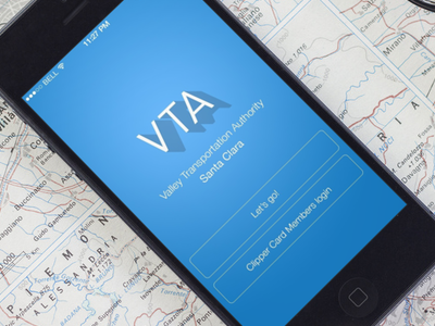 Vta (valley transportation authority) redesign app ios