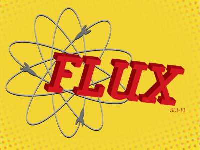 Flux bright logo sci fi space