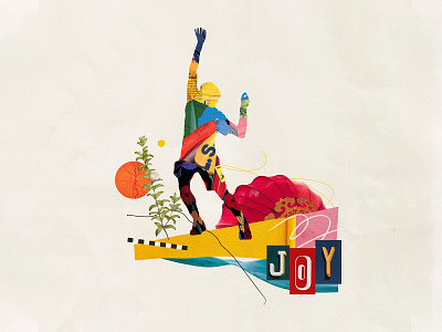 JOY adobe photoshop collage collage art collage digital collage maker collageart colors composition graphic graphic design illustration photoshop typo typography