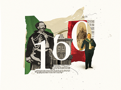 Anniversary of the Unification of Italy 160 1800s anniversary collage collage art collage digital collage maker collageart collages colors design flag graphic graphic design graphicdesign illustration italy old paper photoshop