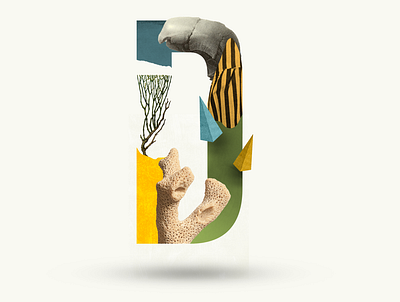 D 36days 36daysoftype 36daysoftype07 collage collage art collage digital collage maker collageart collages coral design graphic graphicdesign letter lettering photoshop triangle typo yellow