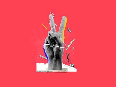 Februllage n28. SCISSORS analogue collage collage art collage digital collage maker collageart collageillustration design fingers graphic graphicdesign hand illustration scissors