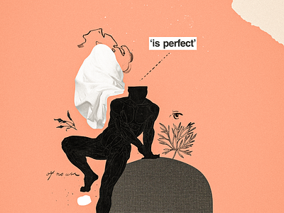 Is perfect black body cloth collage collage art collage digital collage maker collageart contrast design graphic graphicdesign guy gym illustration leaf male muscle torn white