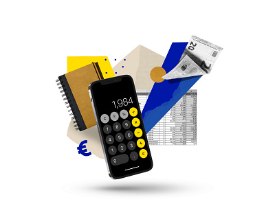 Karibu - Cost calculator cost digital illustration money phone