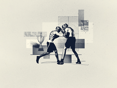 INKTOBER 08 MATCH 2022 boxe collage collage art collage digital collage maker collageart design duotone fight graphic graphicdesign illustration inktober inktober 2022 match sport