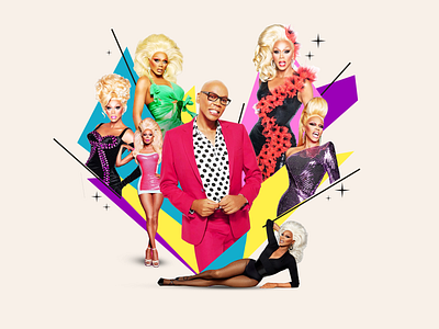 Ru Paul collage collage art collage digital collage maker collageart colorful drag queen gay graphic queer ru paul