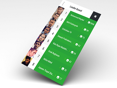 Leader Board board leader leader board mobile app profile list ui designs ux
