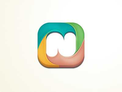 Nintriva Logo 3d logo colorful logo logo logo n n typography logo