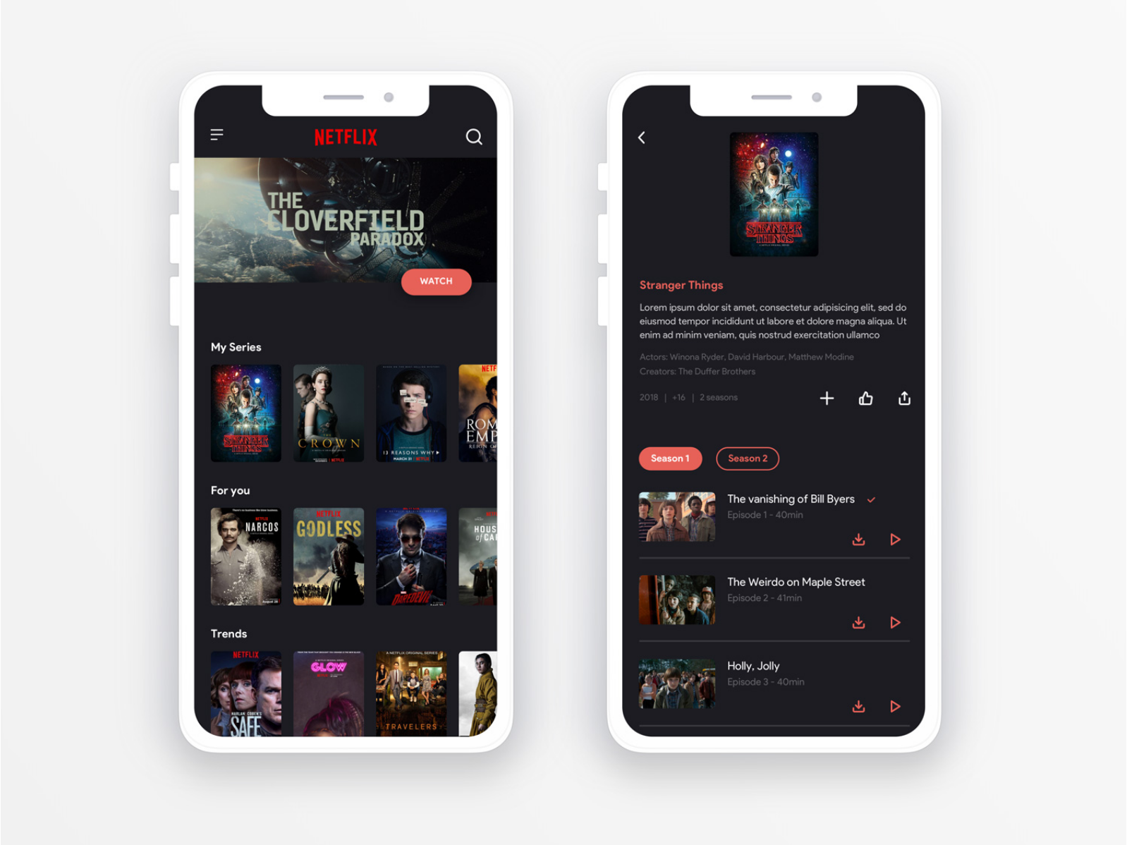 Netflix Redesign by Anna Rabeony on Dribbble