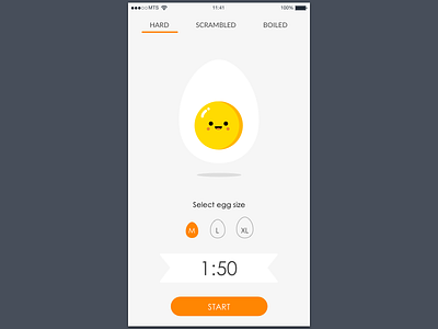Daily UI #014 - Countdown Timer countdown dailyui eggs mobile timer ui