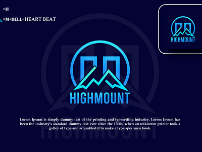 HIGHMOUNT LOGO branding design graphic design illustration illustrator logo logotype typography ui ux vector