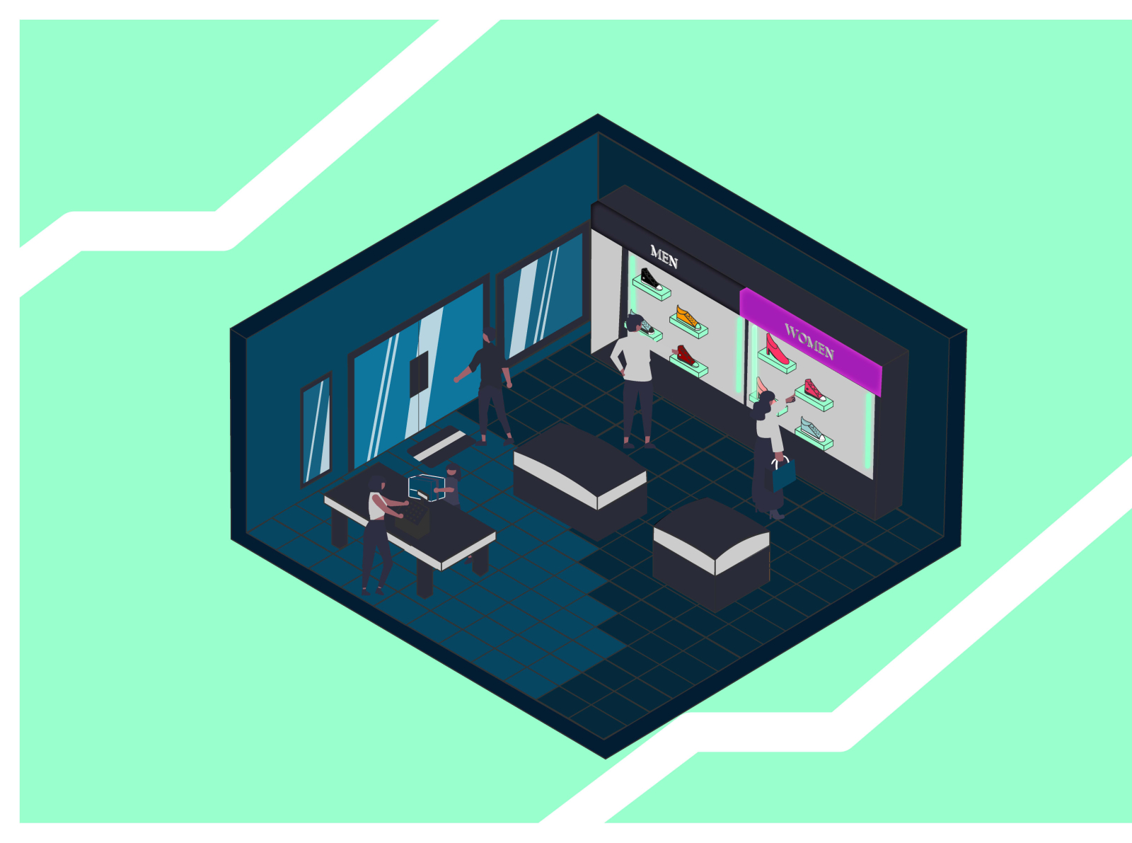 Isometric Shoes Store