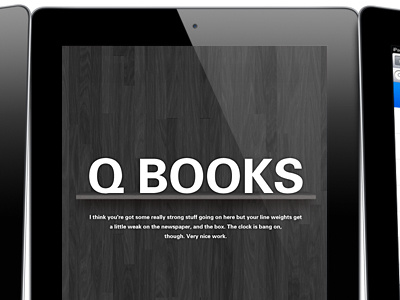 Q BOOKS app ipad
