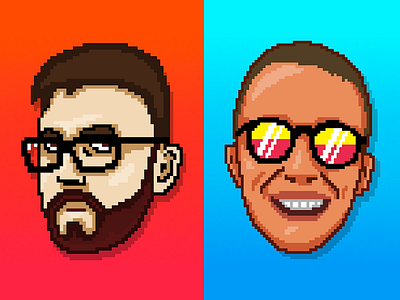 New pixel avatars 8 bit avatar faces illustration pixelmator pixels twitter