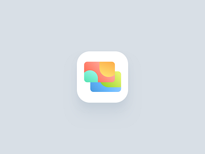 Abstract "Photos" Icon design icon ios sketch