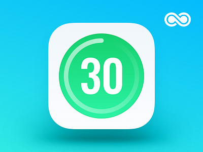 Thirty Day Fitness Icon app design icon ios iphone sketch ui