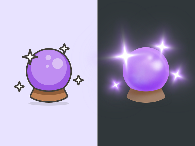 Crystal Ball – Streamline Emoji redesign by Fabrizio Rinaldi on Dribbble