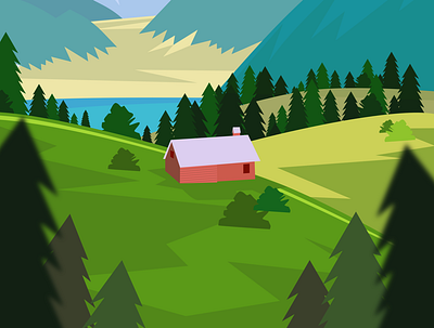 nature flat illustration illustration landingpage nature