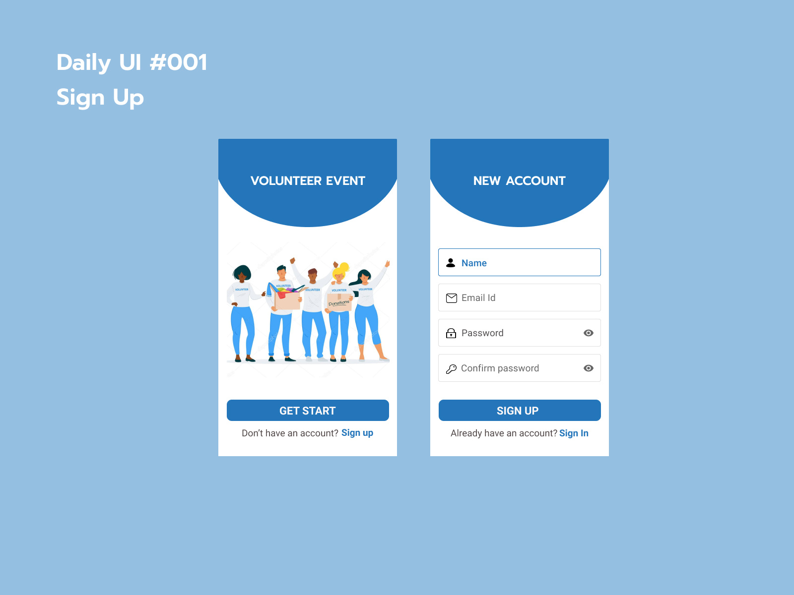 Sign Up by Rishabh Gangurde on Dribbble