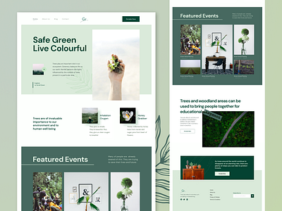 Tree Saving Website Design - Gr design landing page landing page design minimal design product design ui ui design uiux web design website design