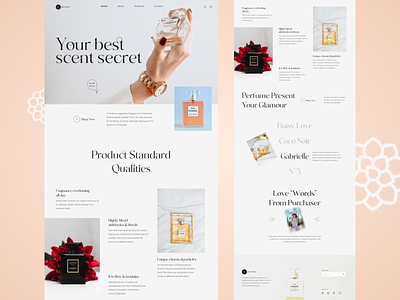 Chanel perfume e-commerce website design