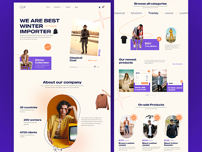 E-commerce fashion online store website