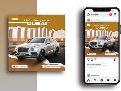 Car Rental Social Media Post Design