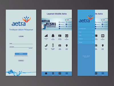 UI Design Aetra Mobile Apps 2021 application branding desain design app ui ui design