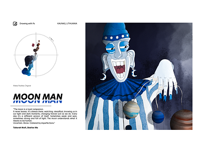 MOON MAN design illustration